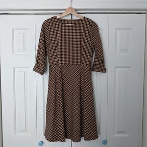 Plaid Fit & Flare Dress